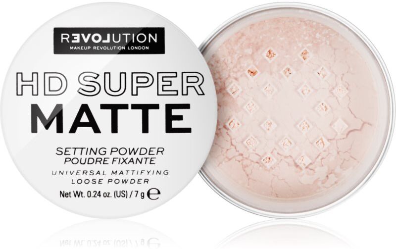 Revolution Relove HD Super Matte translucent setting powder with matt effect shade Transparent 7 g