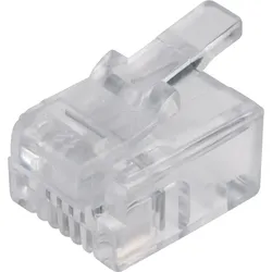 MP 4-4R - Modular Stecker RJ10 für Rundkabel, 4/4