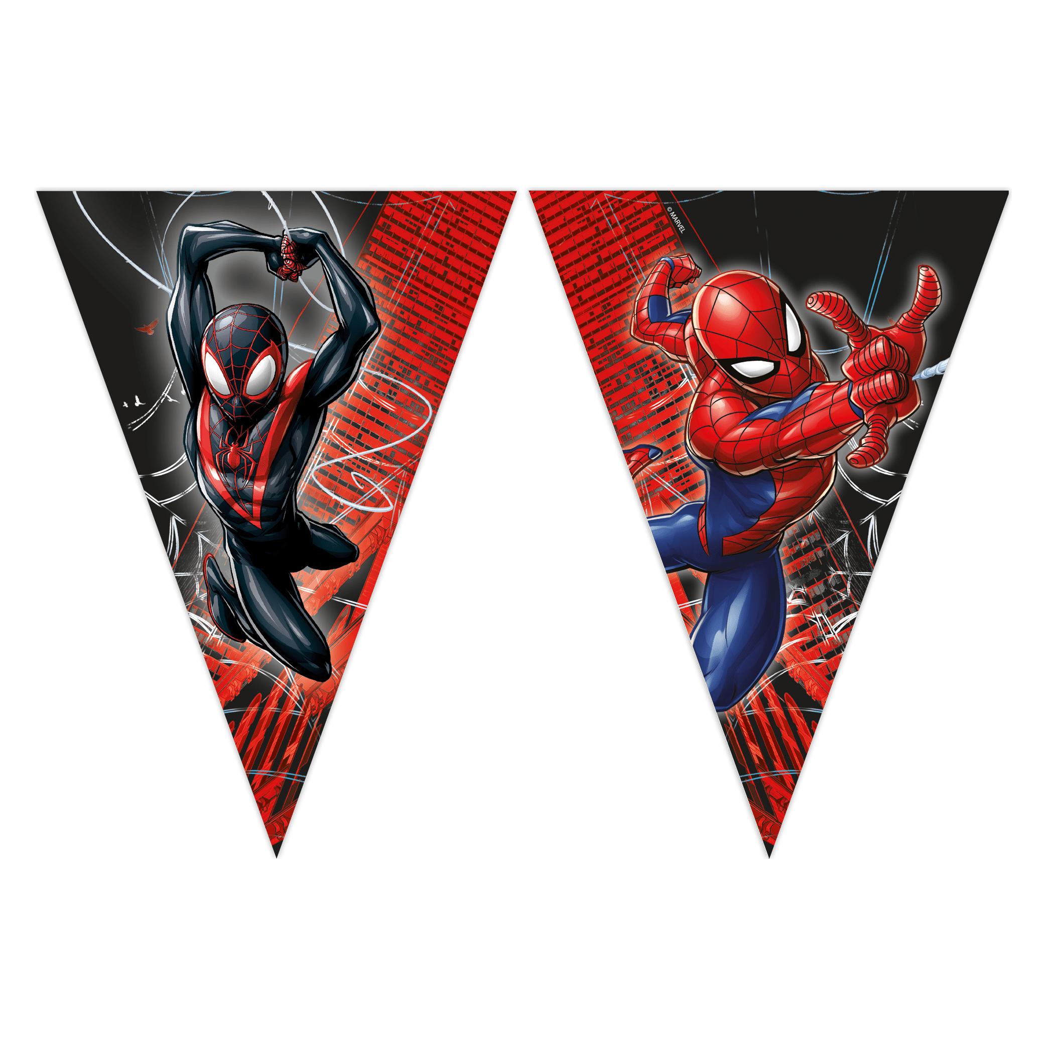 Procos Spiderman FSC Paper Triangle Flag Banner (9 Flags) 1Ct (1 Stk.) (97318)