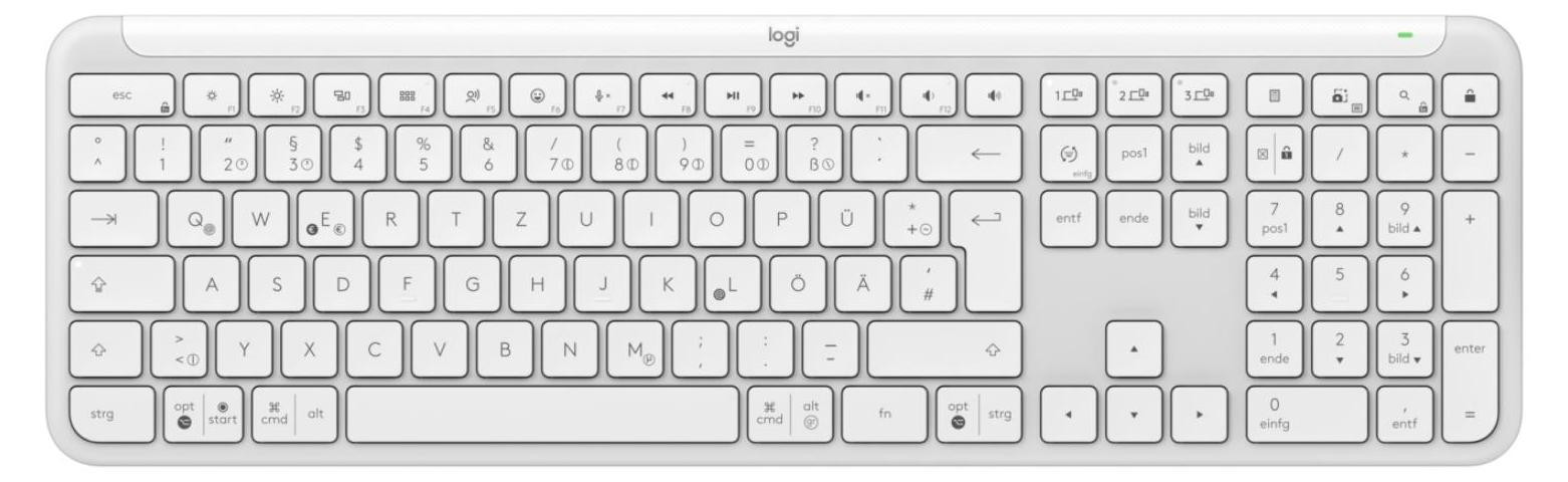 Logitech Signature Slim K950 draadloos toetsenbord off-white