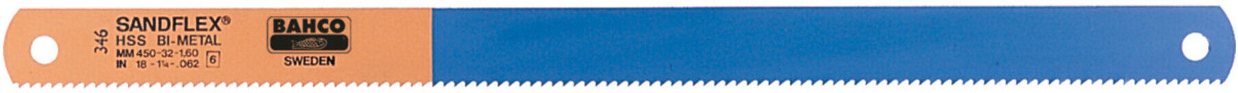 Bahco Maschinen-Sägeblatt, Bi-Metall, Länge L / Zähne pro Zoll: 450/4 (3809-450-38-2.00-4)