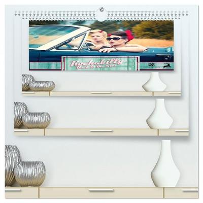 Rockabilly - Back to the 50s (hochwertiger Premium Wandkalender 2026 DIN A2 quer), Kunstdruck in Hochglanz