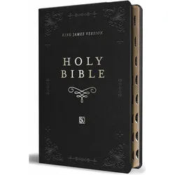 KJV Holy Bible, Giant Print Thinline Large format, Black Premium Imitation Leath er with Ribbon Mark, Sachbücher von Origin