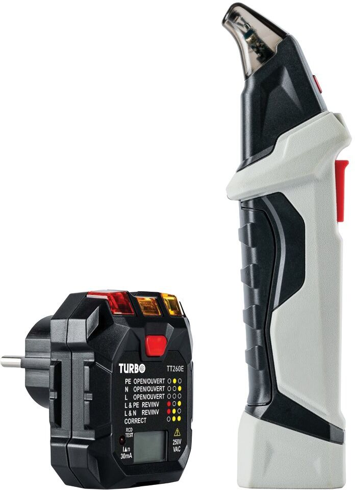 Kit de localisation de fusible et testeur de prises 2 en 1 TT260ER TURBOTRONIC 40480402