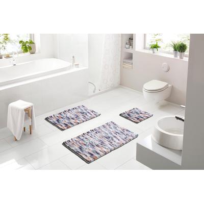 Badematte LINEA DUE "Punto", braun (silberfarben, taupe), H:20mm, Baumwolle, Polyester, Badematten, Badematte
