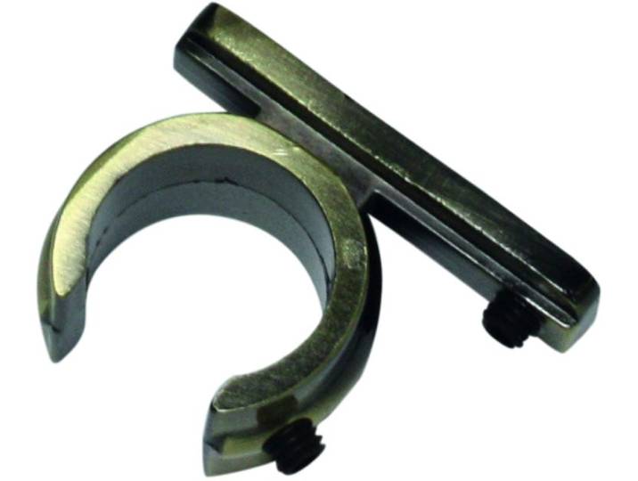 Verbinder GARDINIA Memphis , grau (messingfarben), Gardinenstangenhalterungen, Verbinder, Serie Einzelprogramm Memphis Ø 16 mm