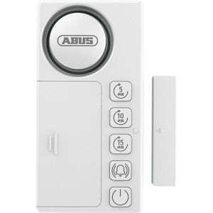 Abus Tür-Fensterkontakt 387906 Time2Close, mit Sirene & Countdown Timer