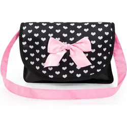 Bayer Reise-Set 9in1 mit Puppenbett und Hochstuhl schwarz/pink
