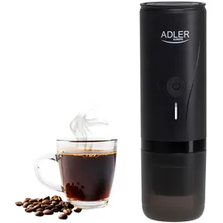 Adler AD 4400 tragbare elektrische Espressomaschine mit Wasserheizfunktion, 20 Bar, Akku