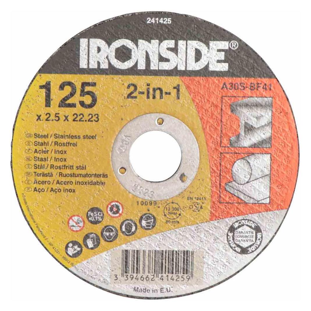 Ironside 241425 Trennscheiben124x2,5mm Metall Bohrung 22mm (241425)