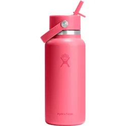 Hydro Flask 32oz Wide Flex Straw Cap Trinkflasche - STK - popstar pink