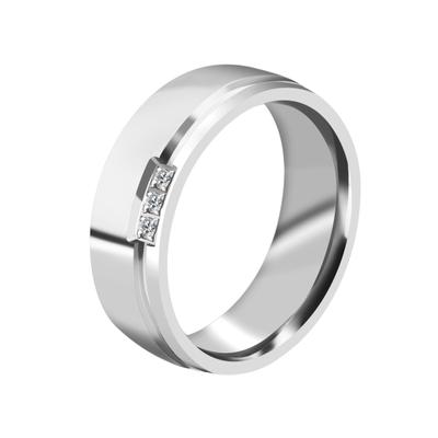Partnerring AKZENT "Unity, silberfarbig, langlebig" Gr. 50, silber (silberfarbig), Fingerringe, Damen, 50, Edelstahl