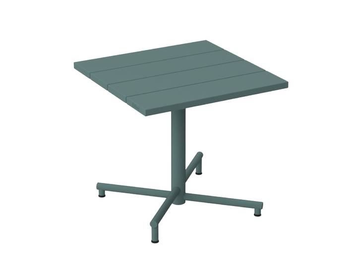 FATBOY table basse carrée d'extérieur FRED'S SQUARE BISTREAU (Sauge noire - Aluminium)