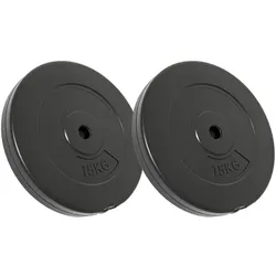 vidaXL, Hantelscheiben, (2 x 15 kg)