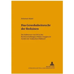 Das Gewohnheitsrecht der Beduinen, Fachbücher von Sebastian Maisel