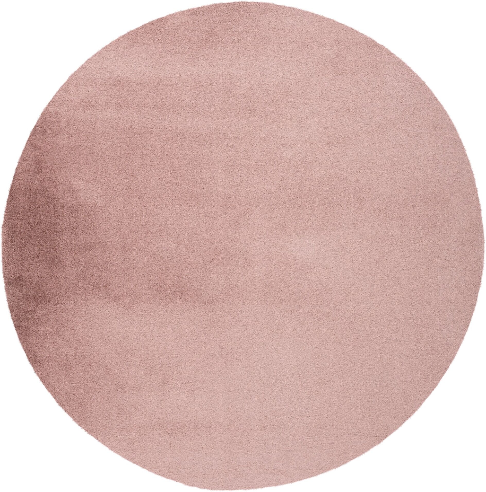Teppich KAYOOM "Cross 425", pastellrosa, H:21mm Ø:120cm, Polyester, Teppiche, Teppich, Hochflor pastellrosa Ø 120cm 1 Stk., 21mm, Ø 120cm