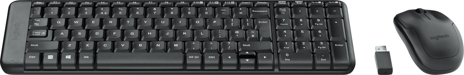 Logitech Draadloze Combo MK220 Toetsenbord en Muis - 2,4 GHz - Grijs