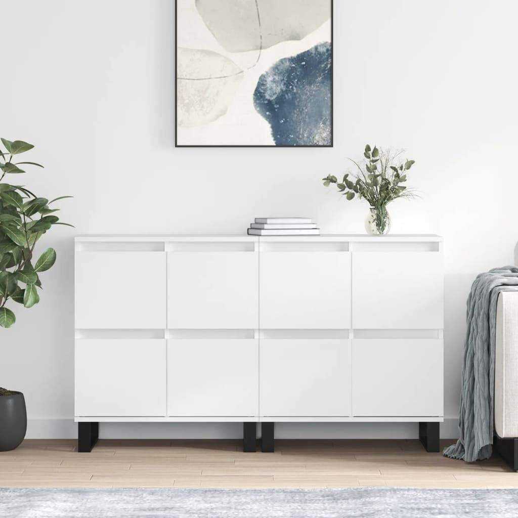 Latitude Run Brooklana 120cm Sideboard White 70cm H X 120cm W X 35cm D