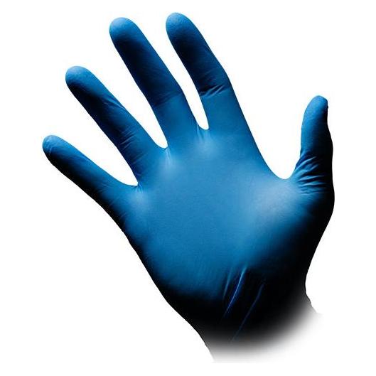 Ampri Einweghandschuhe Med Comfort Blue Grösse L blau Nitril EN 374, EN 455 PSA-Kategorie III (L) (01192-L)