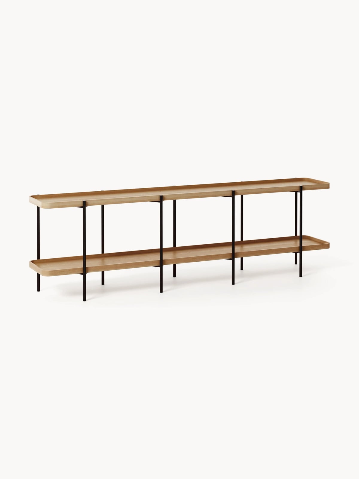 Westwing Collection Renee laag houten wandrek