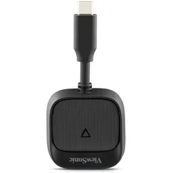 Viewsonic Rx HDMI Wireless Dongle USB-C P (20 m), Wireless Transmitter, Schwarz