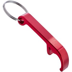Sprintis Schlüsselanhänger SOXX000059, Aluminium, mit Flaschenöffner, rot