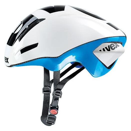 Uvex EDAero Rennrad Fahrrad Helm weiss/blau 2015: Grösse: 53-57cm (53 - 57 cm) (41/0/963/02)