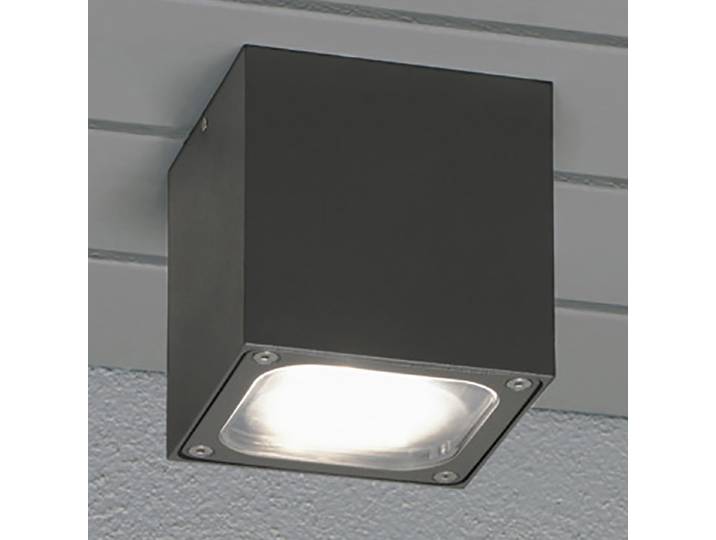 LED-Deckenleuchte 10 x 10 x 10cm Schwarz