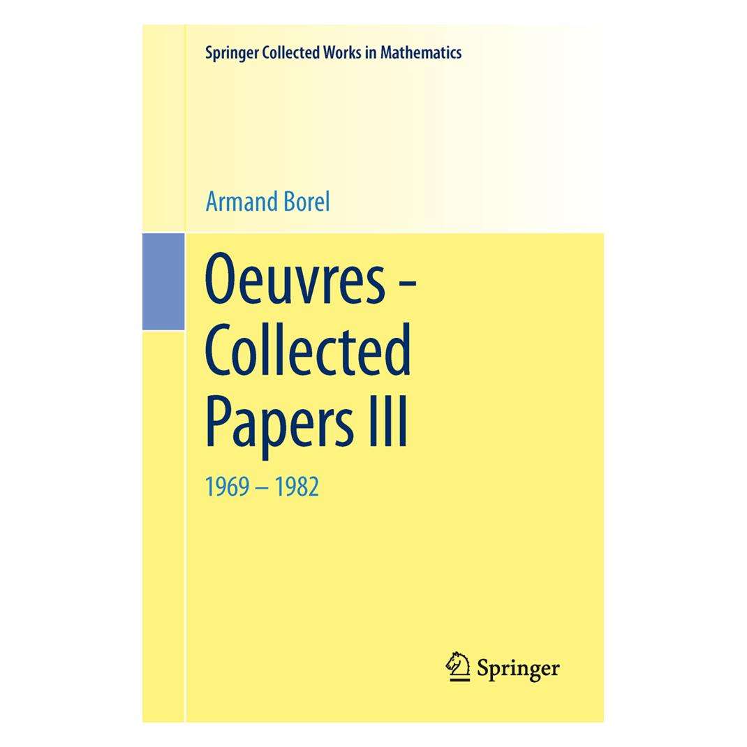 Springer Oeuvres - Collected Papers III (Englisch, Softcover, Armand Borel) (55559056)
