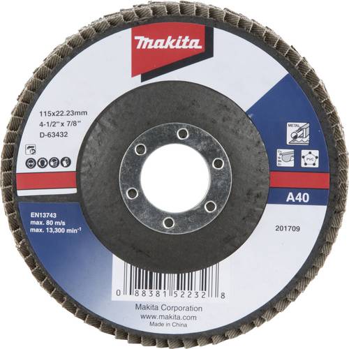 Makita D-63448 Fächerschleifscheibe Durchmesser 115mm Körnung (num)=60