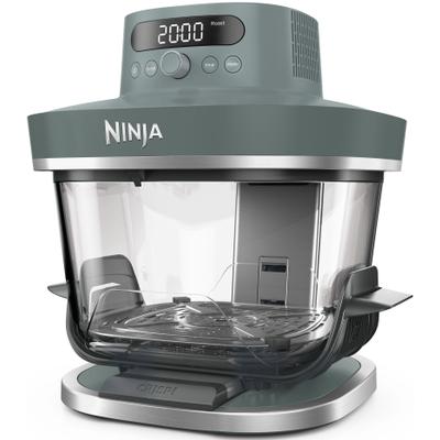 NINJA Heißluftfritteuse "CRISPi PRO 7-in-1 Glas-Air-Fryer - Beige AS101EULG", grau, B:30,5cm H:33,2cm T:29,8cm, Fritteusen, 7 Kochfunktionen, Vorbereitung, Zubereitung + Aufbewahrung von Speisen, Topseller