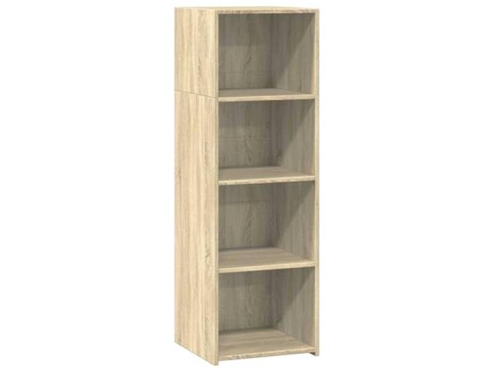 GFMGUEMV Highboard Sonoma-Eiche 40x41x124 cm aus Holzwerkstoff mit Stauraum Glatte Oberfläche, feuchtigkeitsbeständig, stabile Konstruktion, viel Stauraum, pflegeleicht, zeitlos modern