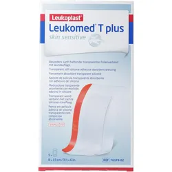 BSN, Pflaster, T plus skin sensitive 8x15cm (5x)