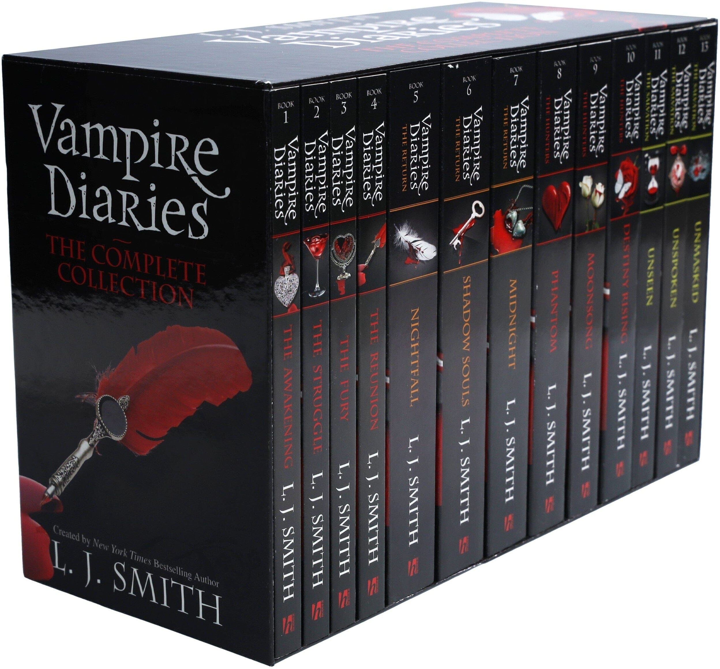 Vampire Diaries The Complete Collection 13 Books Box Set by L. J. Smith - Ages 12+ - Paperback Hodder & Stoughton