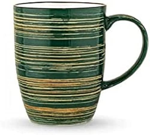 Wilmax WL-669537/A Porseleinen mok, groen, 460 ml