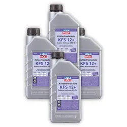 4x Kühlerfrostschutz LIQUI MOLY 21145 KFS 12+ Frostschutzmittel Kühlerschutz 1 L