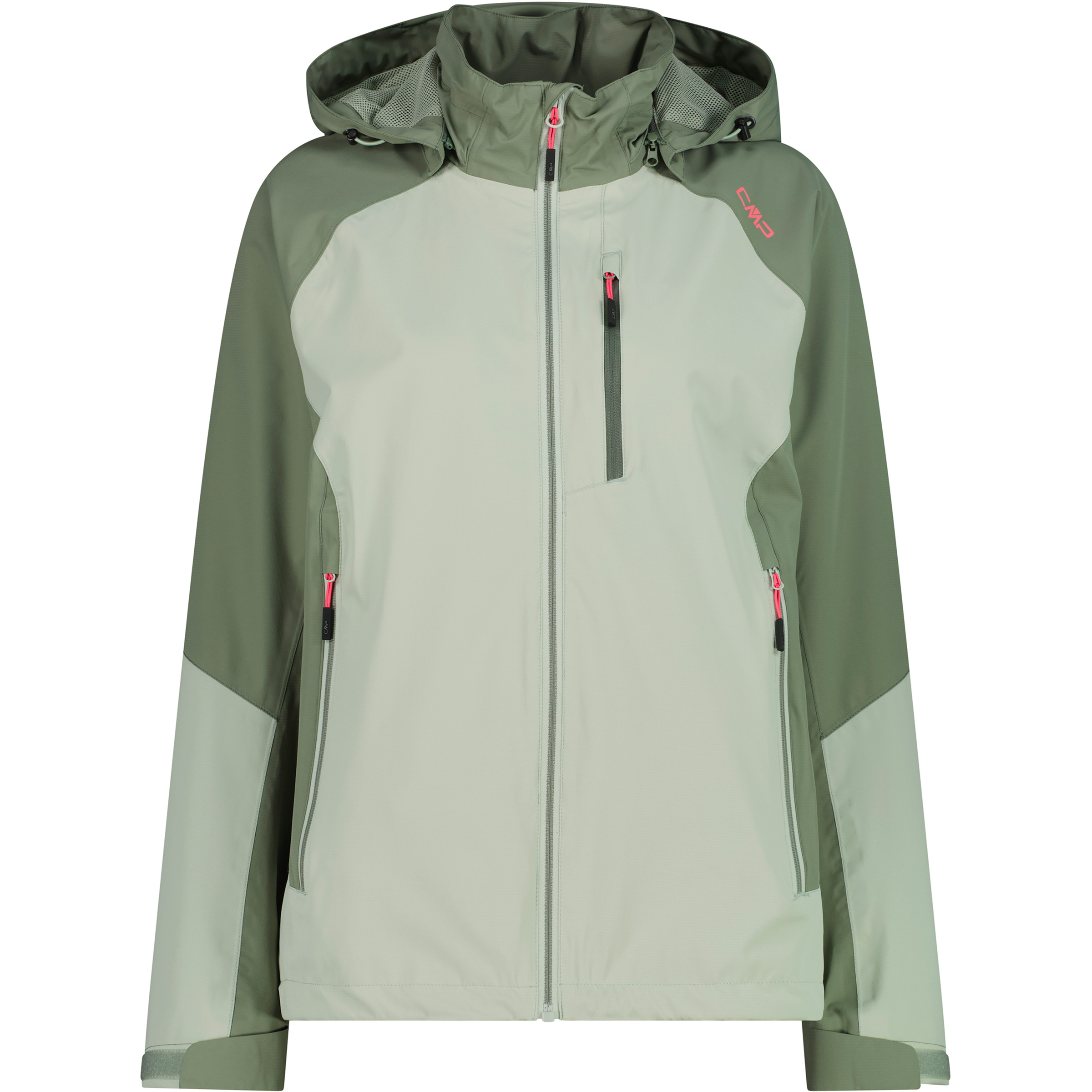 CMP Damen Regenjacke gruen Größe 3XL Camping Winddicht Wasserabweisend