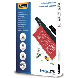 Fellowes® A4 glänzende Laminierfolie 175 Mikron/5308703 A4 Inh. 100 Stk