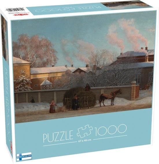 Tactic Magnus Enckell Annankatu on a Cold Winter Morning Puzzel - 1000 stukjes