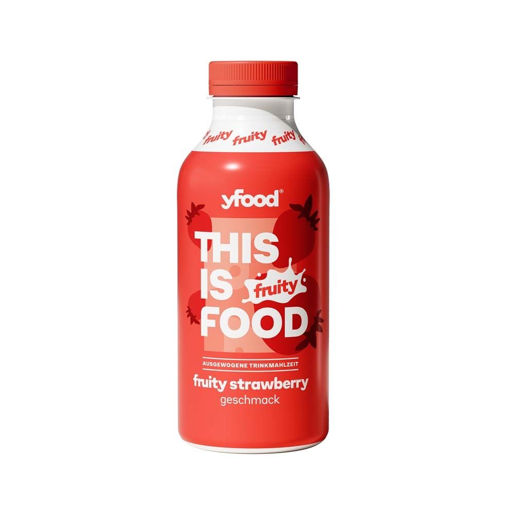 yfood Drink Fruity Strawberry 500 ml Trinklösung