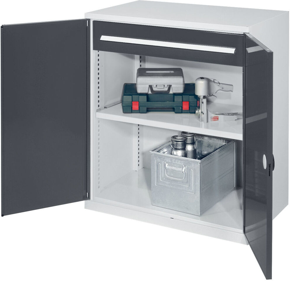 Kappes Schwerlastbeistellschrank Mod. 66 RAL 7035/7016 Doppelwandtüren mit Ausstattung (1471.07.2024)