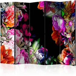 Paravent Warm Tones of Summer Multicolor/Schwarz