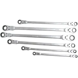 BGS Doppel-Ratschen-Gelenkschlüssel-Satz SW 8 - 19 mm 10tlg. - 1541