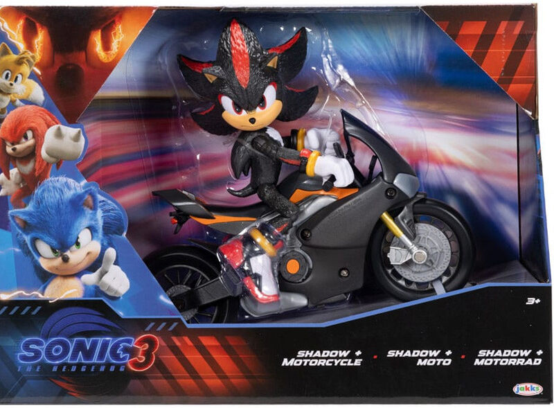 Figurines Sonic 3, le film Shadow et moto - Jakks Pacific