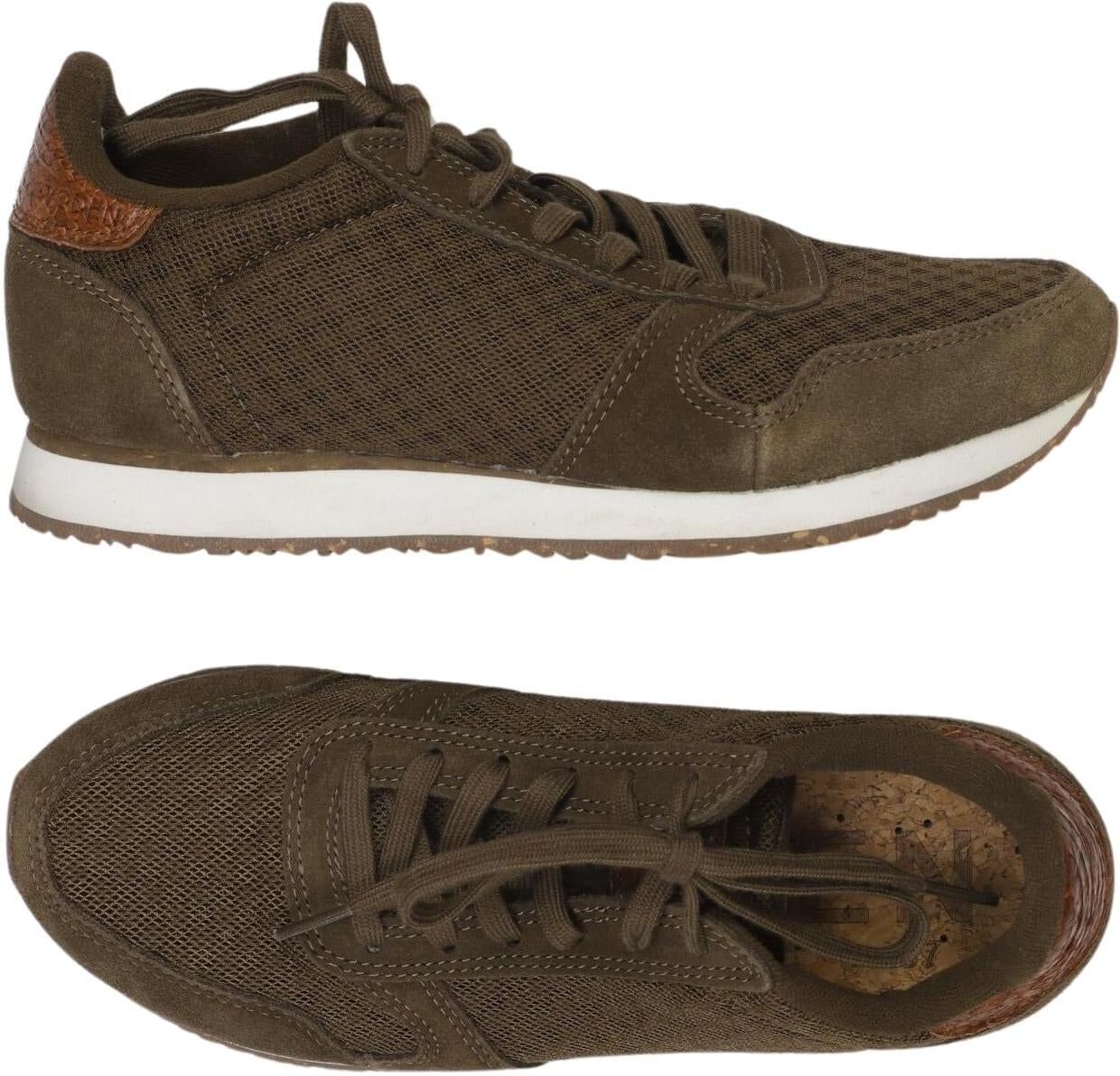 Woden Damen Sneaker, Grün, Gr. EU 37, kein / Etikett - Second Hand