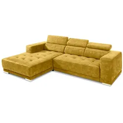SOMETA Ecksofa Cocoon Stoff Gelb