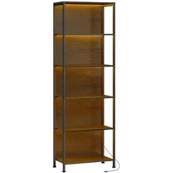 BÜCHERREGAL Spanplatte Stahl Schwarz
