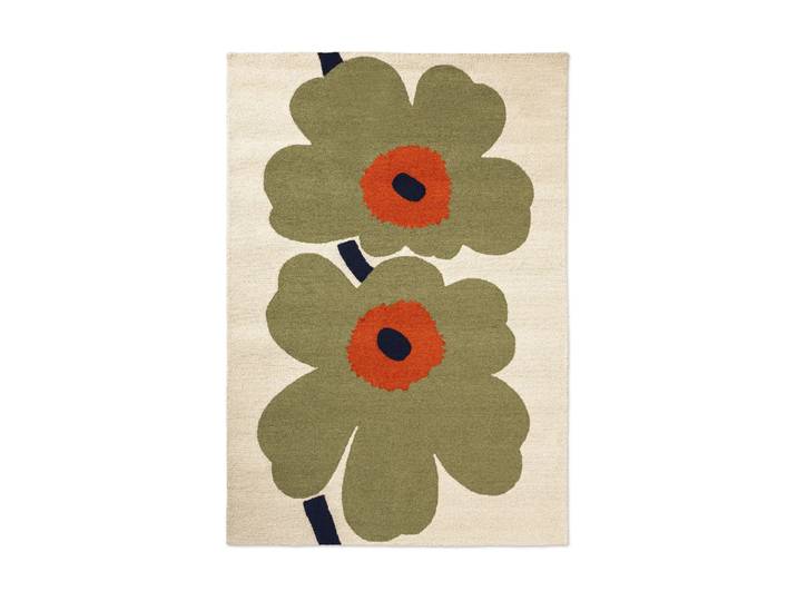 Marimekko Unikko anniversary Outdoorteppich Dusty green, 160x230 cm