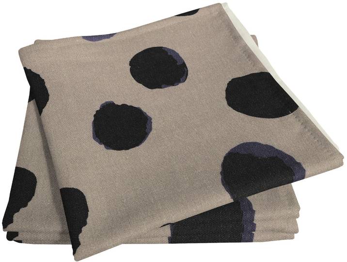 Stoffserviette ADAM Dots , lila, B:30cm L:30cm, Obermaterial: 73% Leinen, 27% Baumwolle, Servietten, Stoffserviette, aus Bio-Baumwolle,Made in Germany