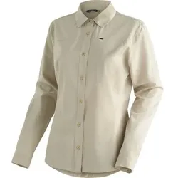 MAIER SPORTS Damen Bluse Magos L/S W, Größe 38 in Braun Braun